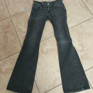 Express Precision Fit Black Bootcut Jeans